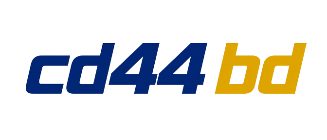 cd44 bd logo on a dark gold background